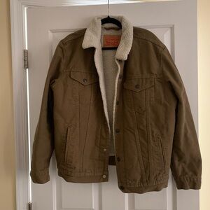 Levi's Brown Sherpa-Lined Jacket